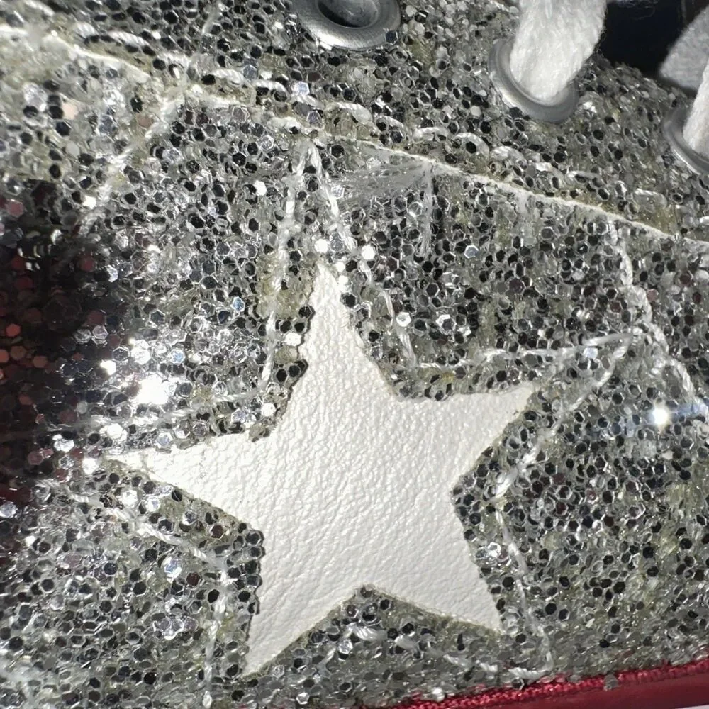 Chiara Ferragni Converse One Star Platform Ox Glitter Women’s 9.5 Silver shoes